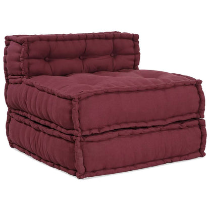 Divano Componibile Marrone Rossiccio 70x70x54 in Tessuto | homemem39