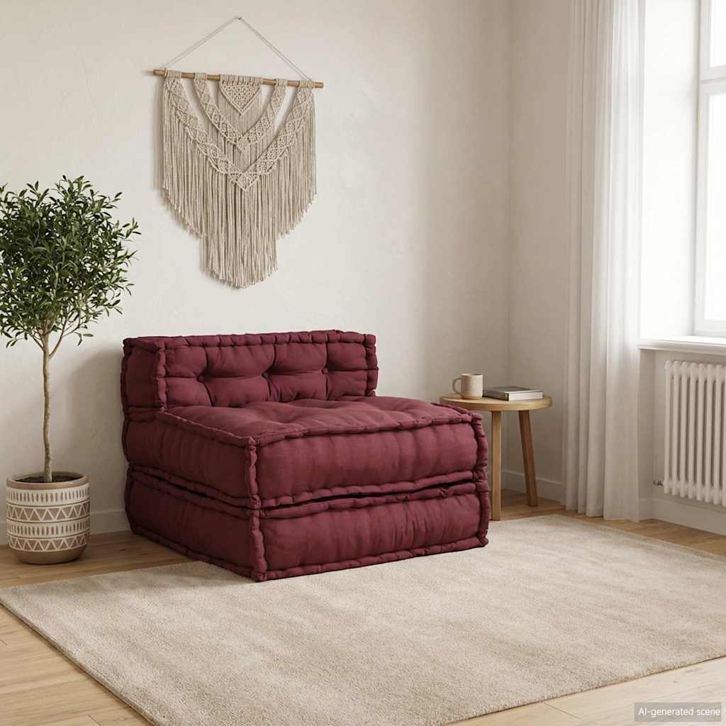 Divano Componibile Marrone Rossiccio 70x70x54 in Tessuto | homemem39