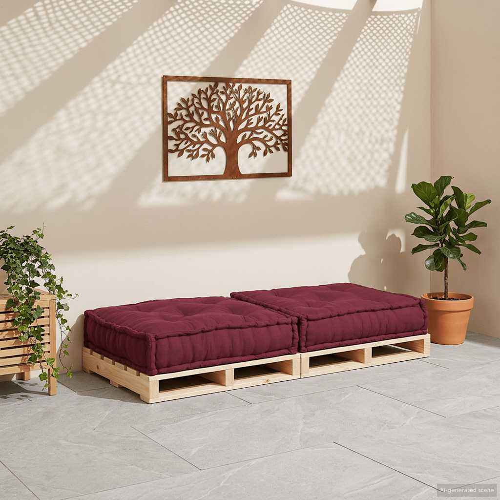 Divano Componibile Marrone Rossiccio 70x70x36 in Tessuto | homemem39