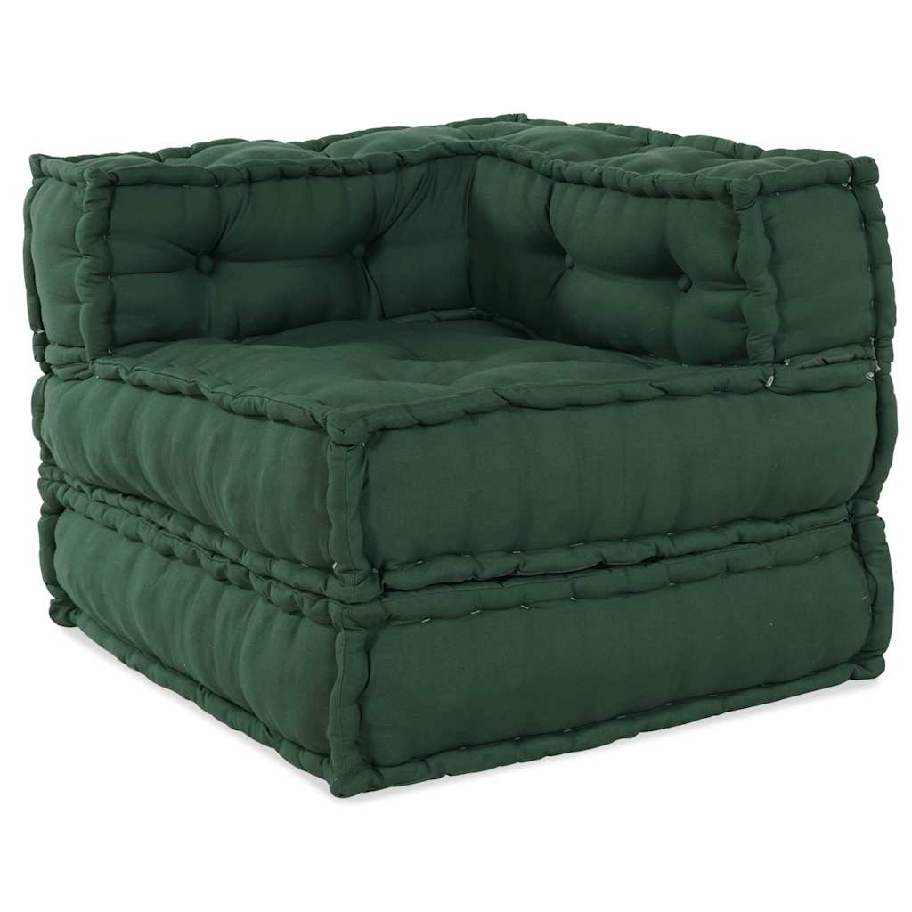 Divano Componibile Verde 70x70x54 in Tessuto | homemem39