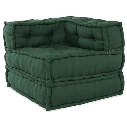 Divano Componibile Verde 70x70x54 in Tessuto | homemem39