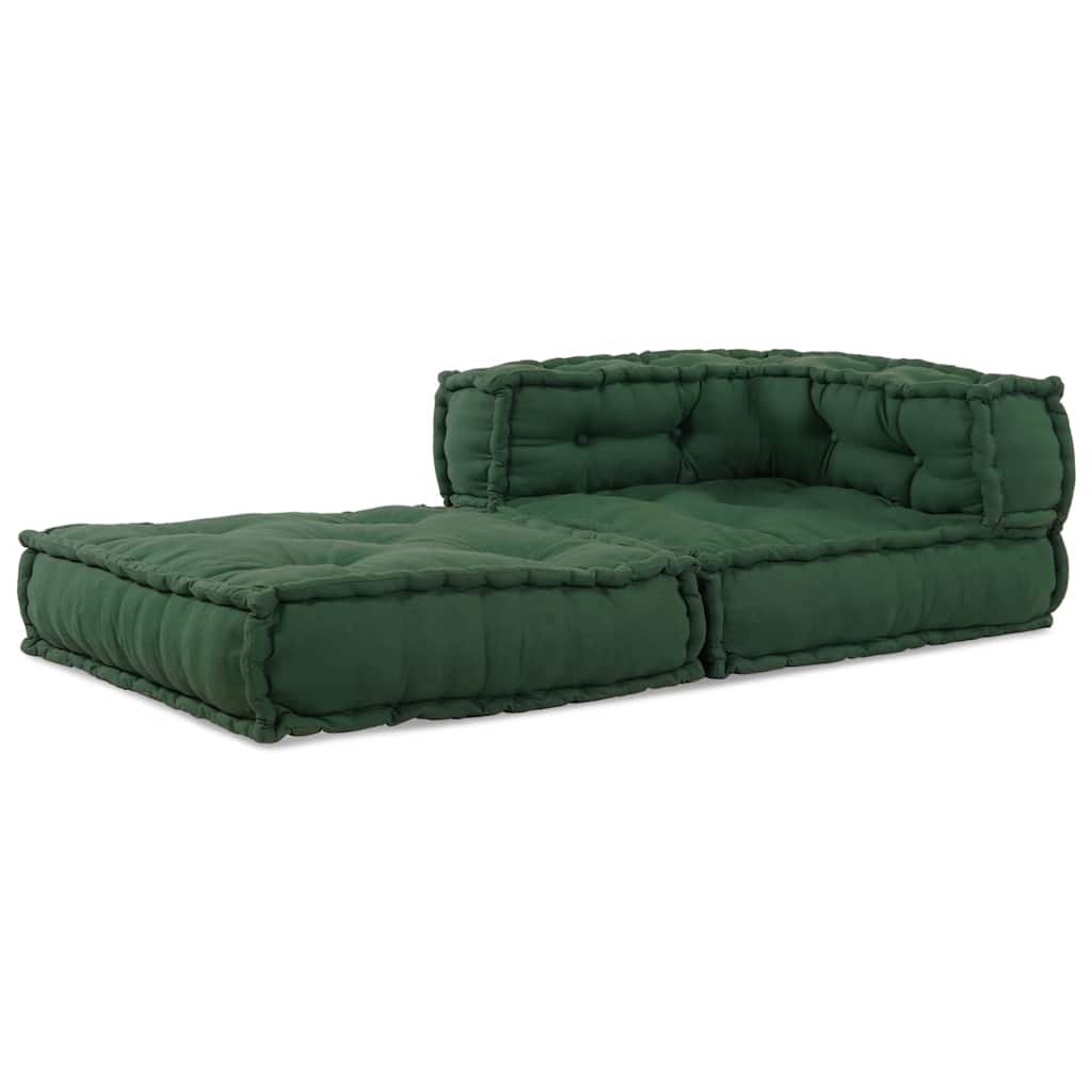Divano Componibile Verde 70x70x54 in Tessuto | homemem39