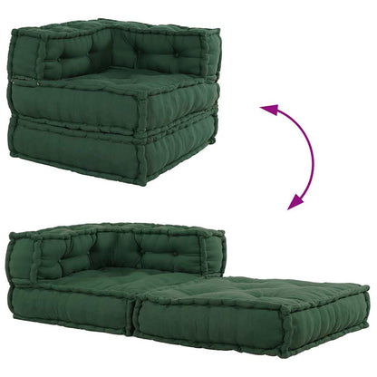 Divano Componibile Verde 70x70x54 in Tessuto | homemem39