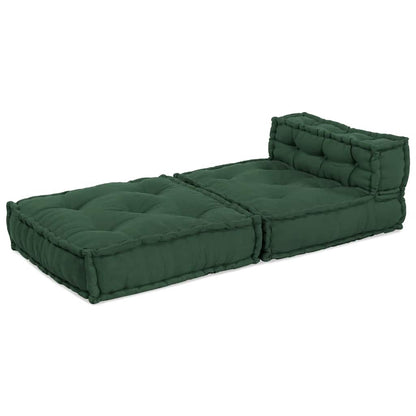 Divano Componibile Verde 70x70x54 in Tessuto | homemem39