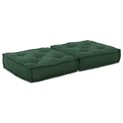 Divano Componibile Verde 70x70x36 in Tessuto | homemem39