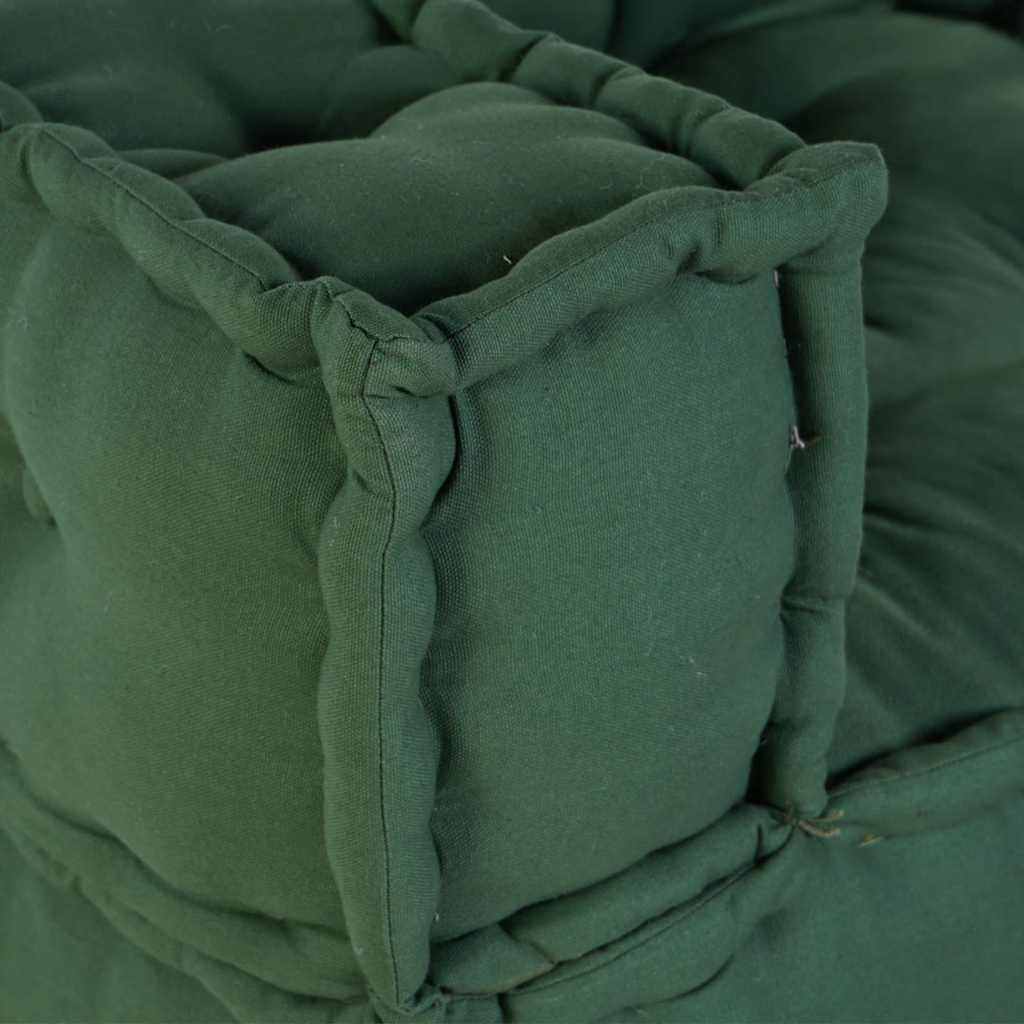 Divano Modulare a 2 Posti Verde 140x70x36 in Tessuto | homemem39