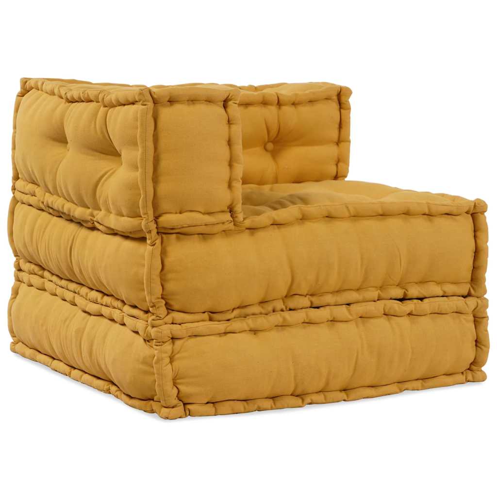 Divano Componibile Giallo 70x70x54 in Tessuto | homemem39