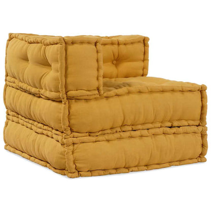 Divano Componibile Giallo 70x70x54 in Tessuto | homemem39