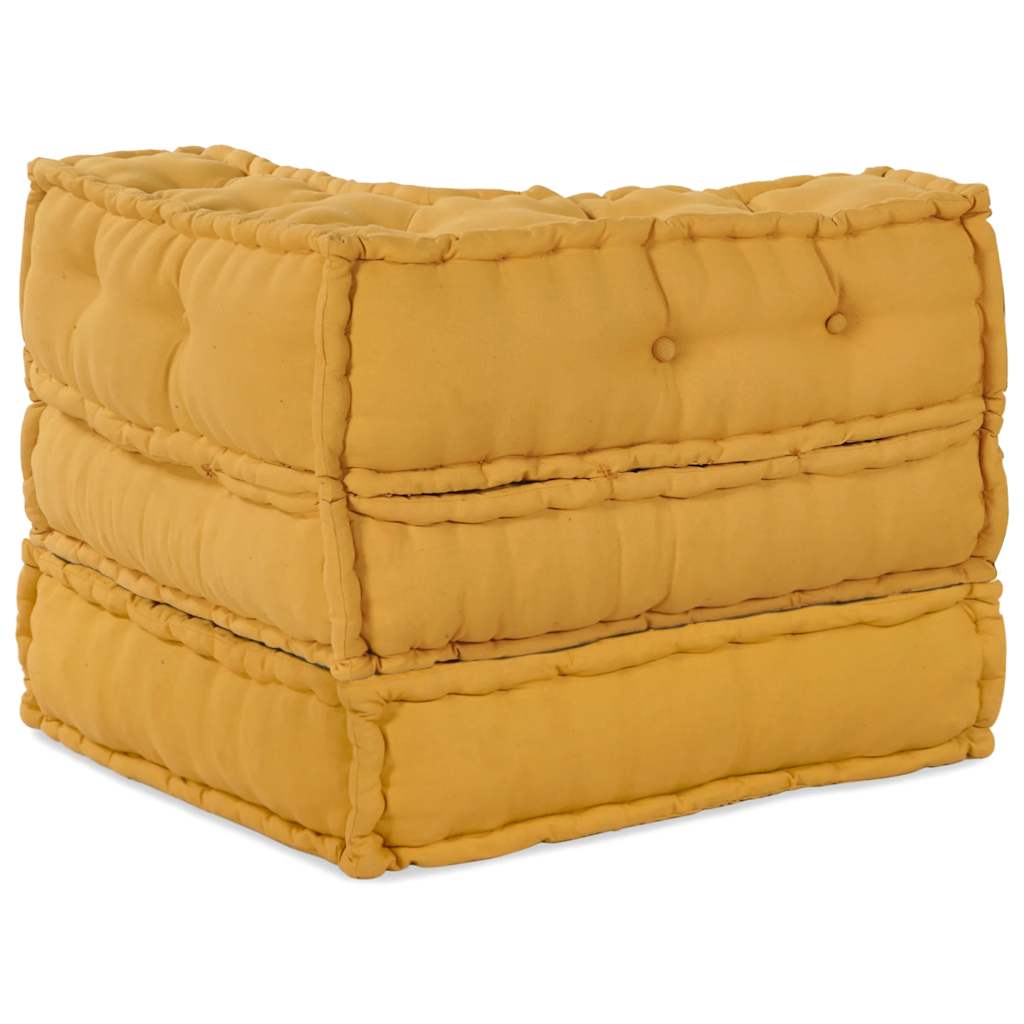 Divano Componibile Giallo 70x70x54 in Tessuto | homemem39