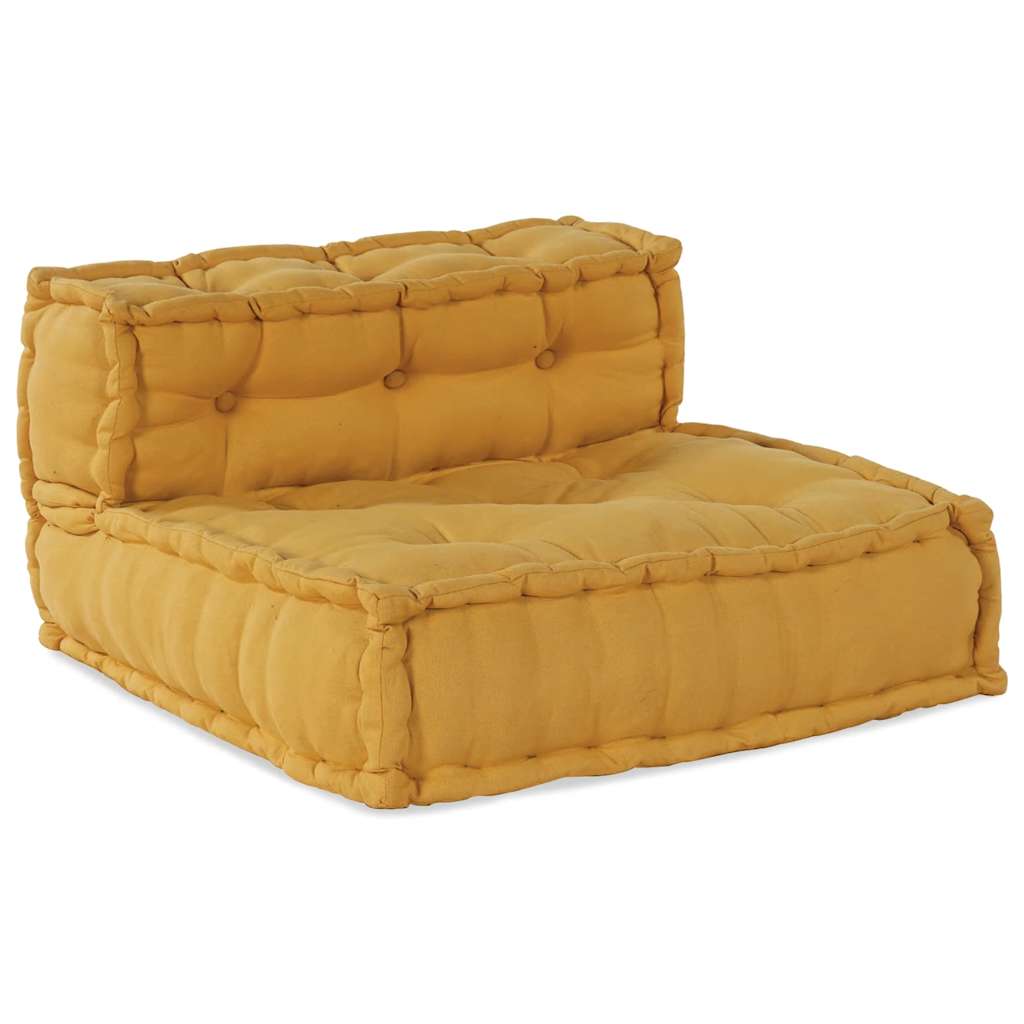 Divano Componibile Giallo 70x70x54 in Tessuto | homemem39