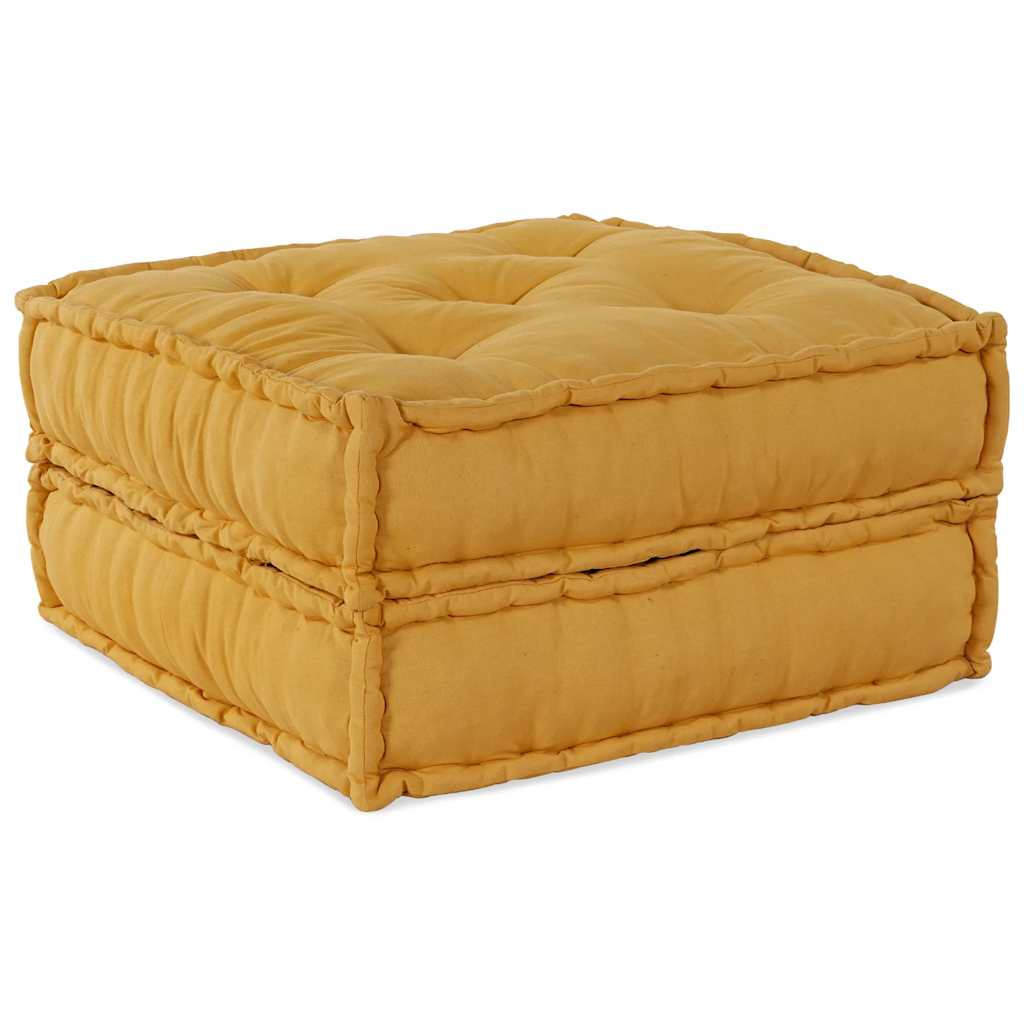 Divano Componibile Giallo 70x70x36 in Tessuto | homemem39