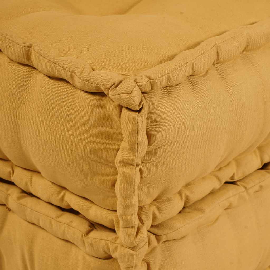 Divano Componibile Giallo 70x70x36 in Tessuto | homemem39