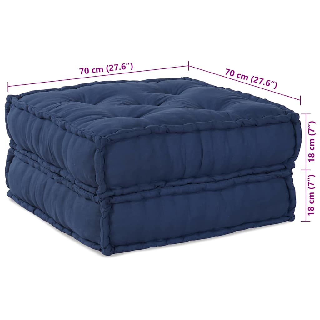 Unità di Divano Modulare Indaco 70 x 70 x 36 cm Tessuto | homemem39