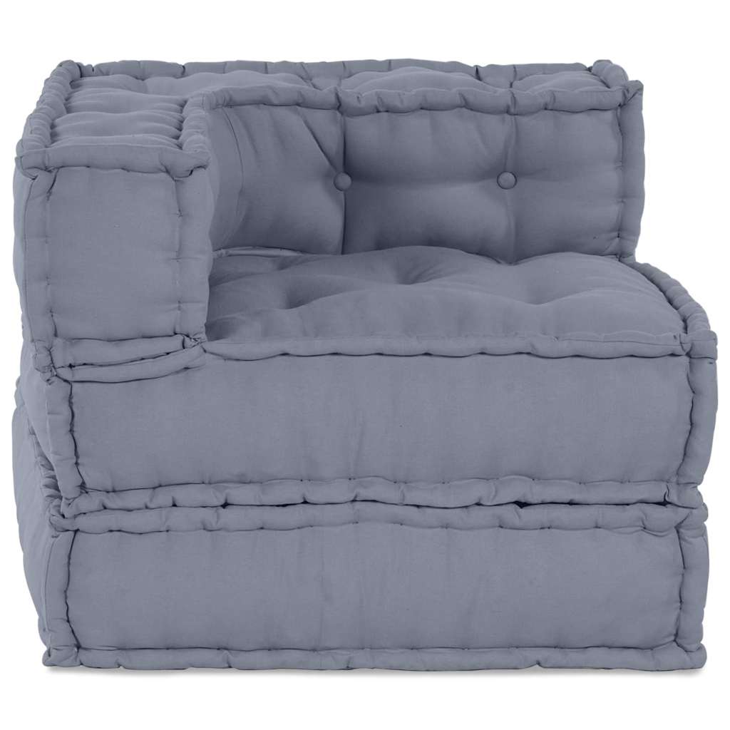Unità di Divano Modulare Grigio 70 x 70 x 56 cm Tessuto | homemem39