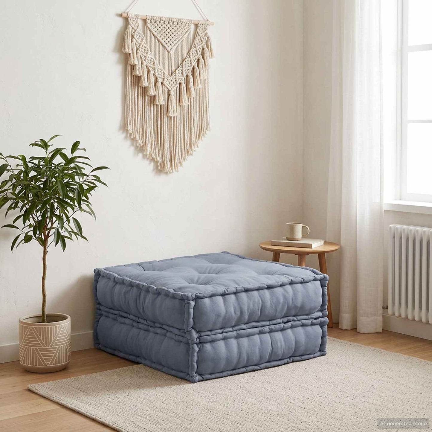 Unità di Divano Modulare Grigio 70 x 70 x 36 cm Tessuto