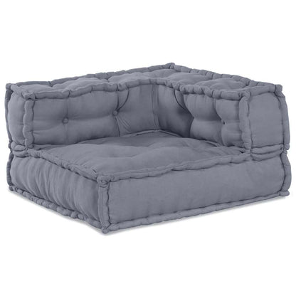 Unità di Divano Modulare 3 pcs Grigio 140 x 70 x 36 cm Tessuto | homemem39
