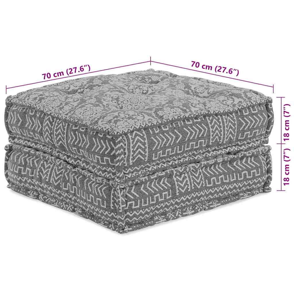 Unità di Divano Modulare Grigio Chiaro 70 x 70 x 36 cm Tessuto | homemem39