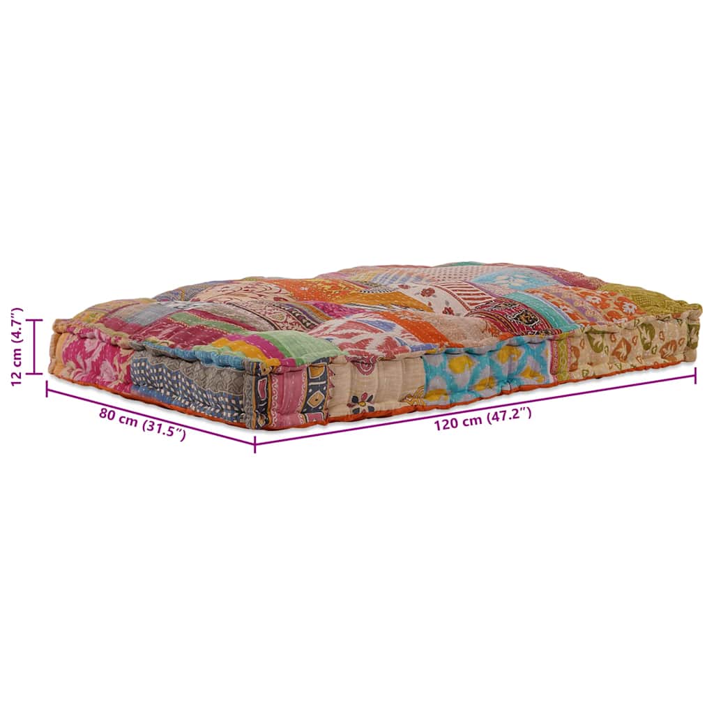Cuscino per Divano Pallet Multicolore 120 x 80 x 12 cm Tessuto | homemem39