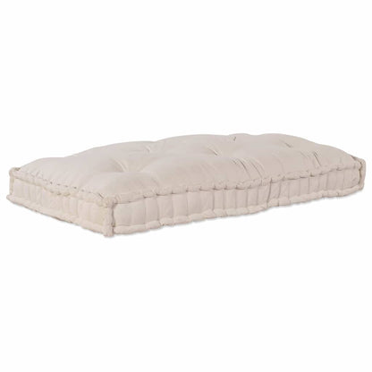 Cuscino per Divano Pallet Crema 120 x 80 x 12 cm Tessuto | homemem39