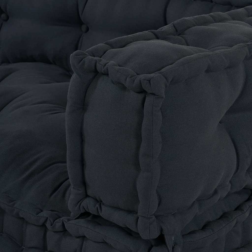 Cuscino per Divano Pallet 3 pcs Antracite 120 x 80 x 38 cm | homemem39