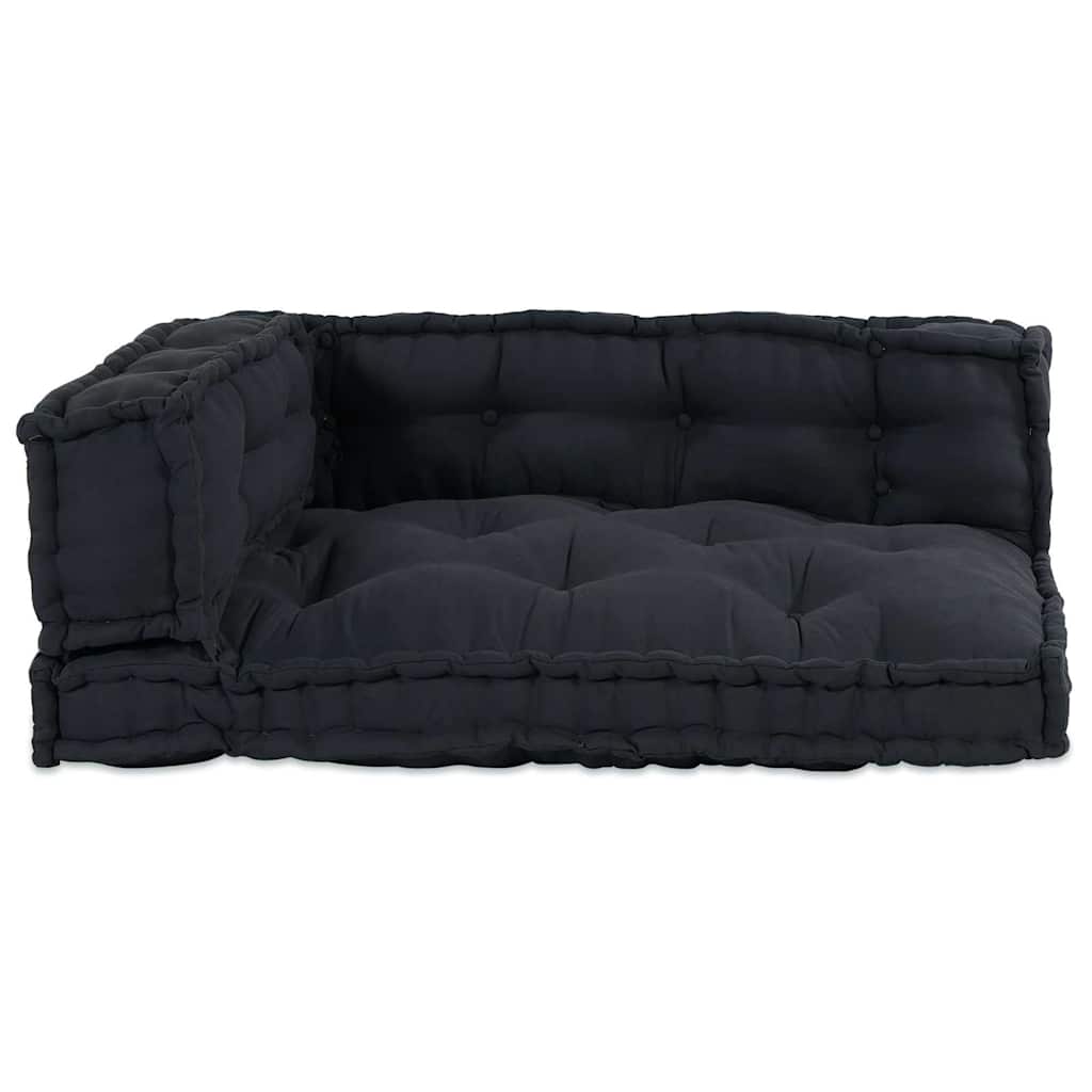 Cuscino per Divano Pallet 3 pcs Antracite 120 x 80 x 38 cm | homemem39
