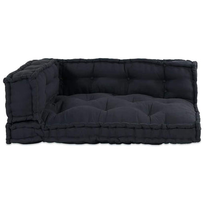 Cuscino per Divano Pallet 3 pcs Antracite 120 x 80 x 38 cm | homemem39