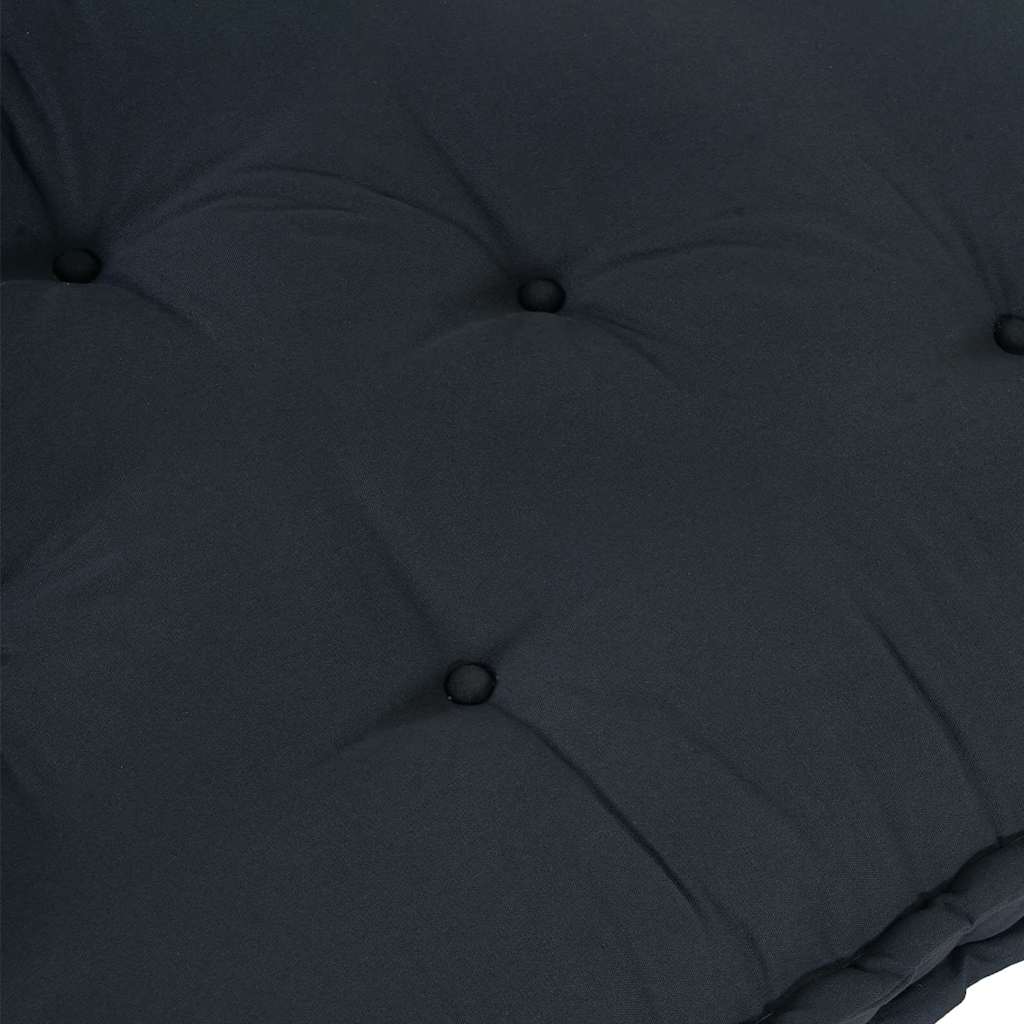 Cuscino per Divano Pallet Antracite 120 x 80 x 12 cm Tessuto | homemem39