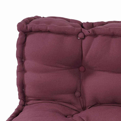 Cuscino per Divano Pallet 3 pcs Bordeaux 120 x 80 x 38 cm | homemem39