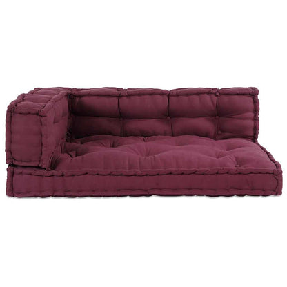 Cuscino per Divano Pallet 3 pcs Bordeaux 120 x 80 x 38 cm | homemem39