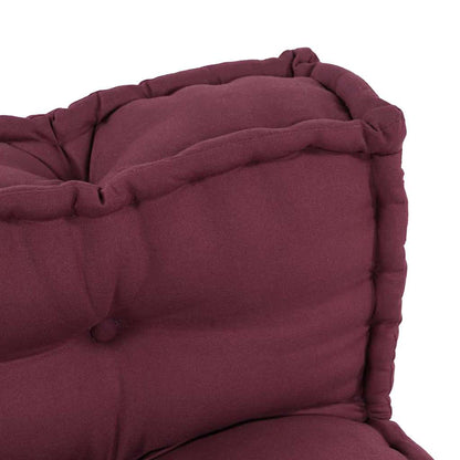 Cuscino per Divano Pallet 2 pcs Bordeaux 120 x 80 x 38 cm | homemem39