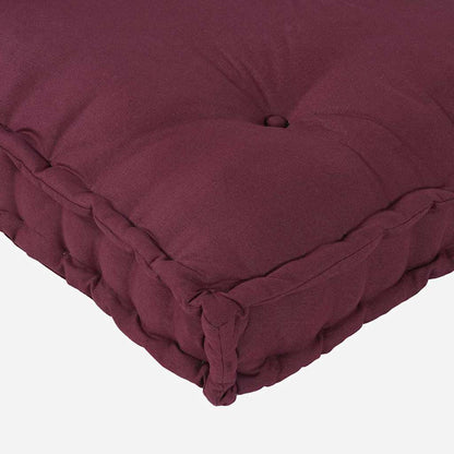 Cuscino per Divano Pallet 2 pcs Bordeaux 120 x 80 x 38 cm | homemem39