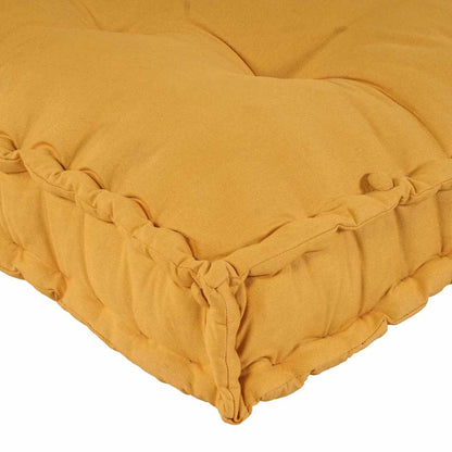 Cuscino per Divano Pallet 3 pcs Giallo 120 x 80 x 38 cm Tessuto | homemem39