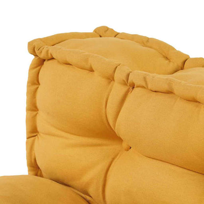 Cuscino per Divano Pallet 2 pcs Giallo 120 x 80 x 38 cm Tessuto | homemem39