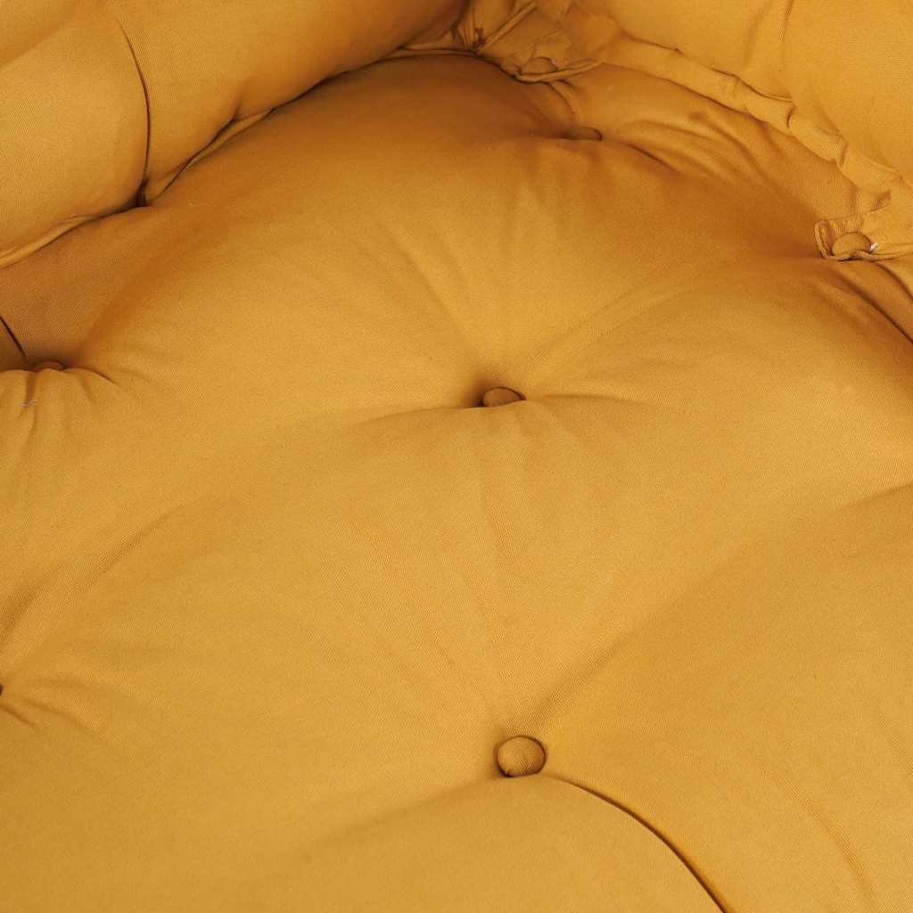Cuscino per Divano Pallet 2 pcs Giallo 120 x 80 x 38 cm Tessuto | homemem39