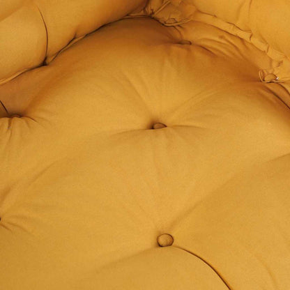 Cuscino per Divano Pallet 2 pcs Giallo 120 x 80 x 38 cm Tessuto | homemem39