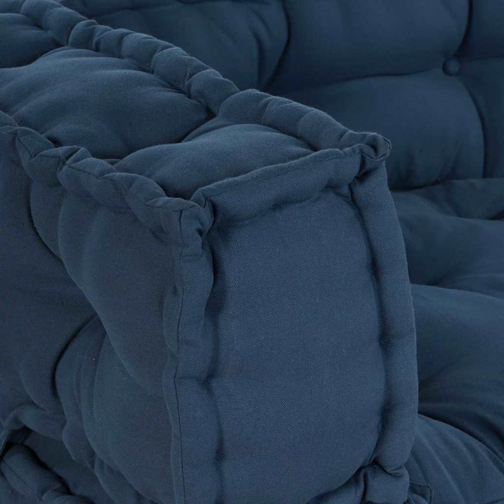 Cuscino per Divano Pallet 3 pcs Indaco 120 x 80 x 38 cm Tessuto | homemem39