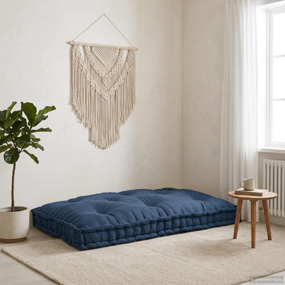 Cuscino per Divano Pallet Indaco 120 x 80 x 12 cm Tessuto | homemem39