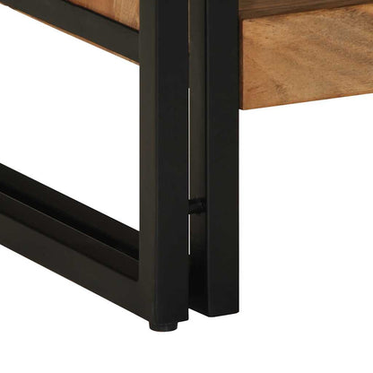 Tavolino da Salotto 70x50x38 cm Legno Massello di Acacia