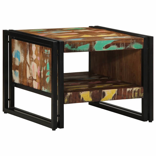 Tavolino Salotto Multicolore 50x50x38cm Legno Massello Recupero | homemem39