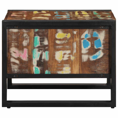 Tavolino Salotto Multicolore 50x50x38cm Legno Massello Recupero | homemem39