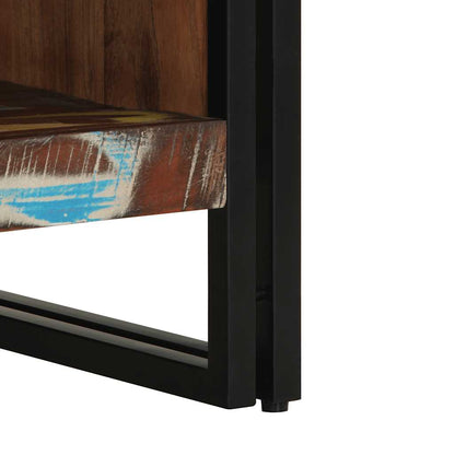 Tavolino Salotto Multicolore 50x50x38cm Legno Massello Recupero | homemem39