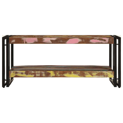 Tavolino Salotto Multicolore 90x50x38cm Legno Massello Recupero | homemem39
