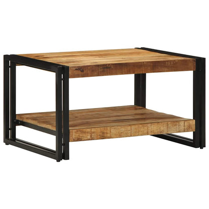 Tavolino 70x50x38 cm in Legno Massello di Mango Grezzo