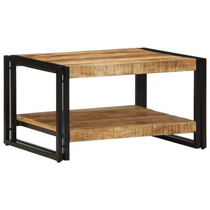 Tavolino 70x50x38 cm in Legno Massello di Mango Grezzo | homemem39