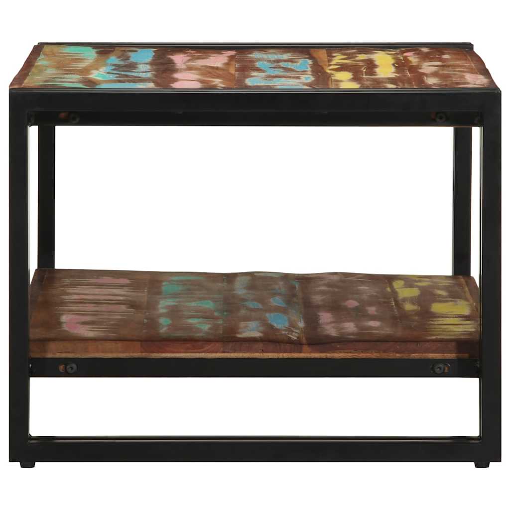 Tavolino Salotto Multicolore 70x50x38cm Legno Massello Recupero | homemem39