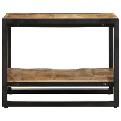 Tavolino da Salotto 50x50x38 cm Legno Massello di Mango Grezzo | homemem39