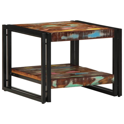 Tavolino Salotto Multicolore 50x50x38cm Legno Massello Recupero | homemem39