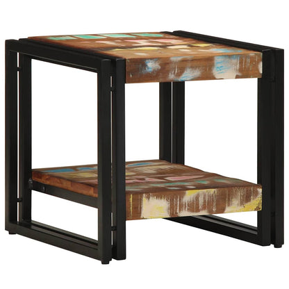 Tavolino da salotto 40 x 40 x 38 cm Legno Recuperato Massello | homemem39
