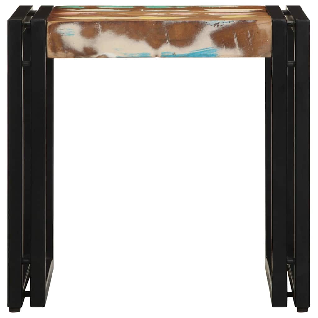 Tavolino da salotto 40 x 40 x 38 cm Legno Recuperato Massello | homemem39