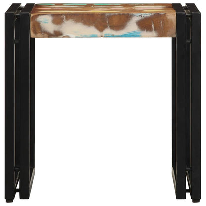 Tavolino da salotto 40 x 40 x 38 cm Legno Recuperato Massello | homemem39